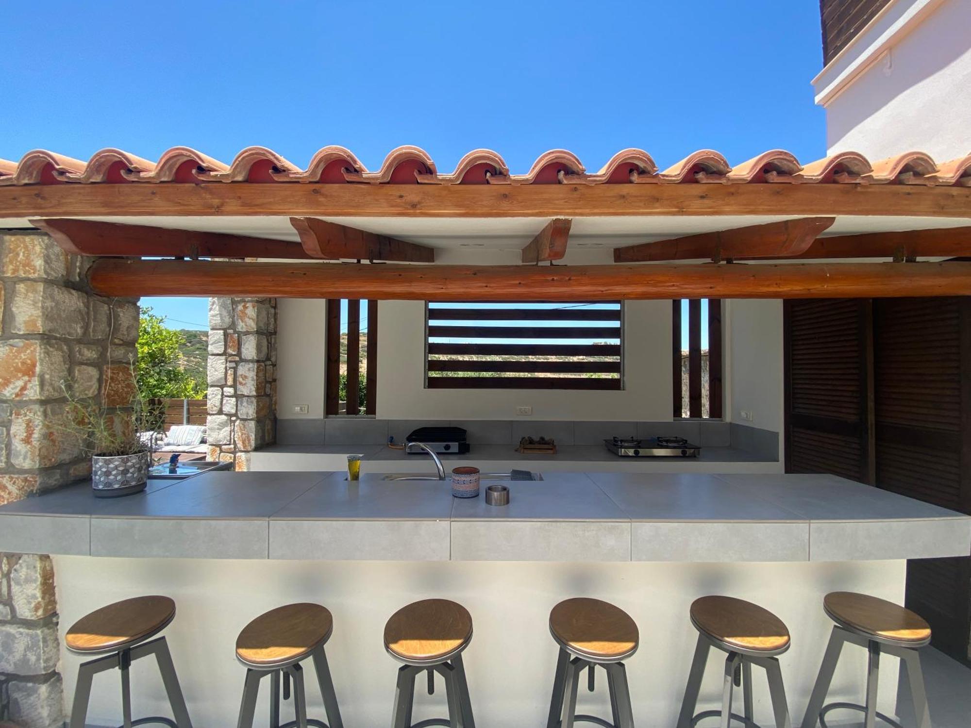 Casa Christina-Luxury Villa キサモス エクステリア 写真